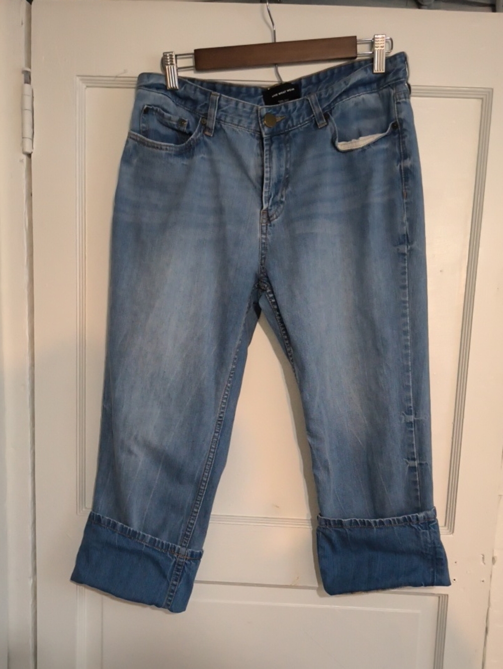 Who What Wear Light Blue Denim Capris - Womens Jeans